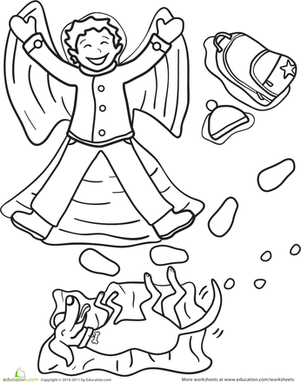 301x382 Snow Angel Worksheet