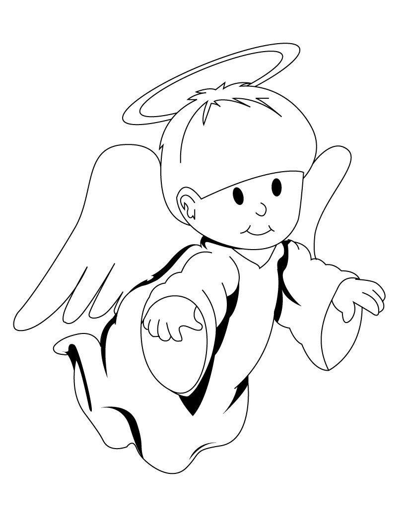 820x1060 The Best Angel Coloring Pages For Preschool Pict Pre School