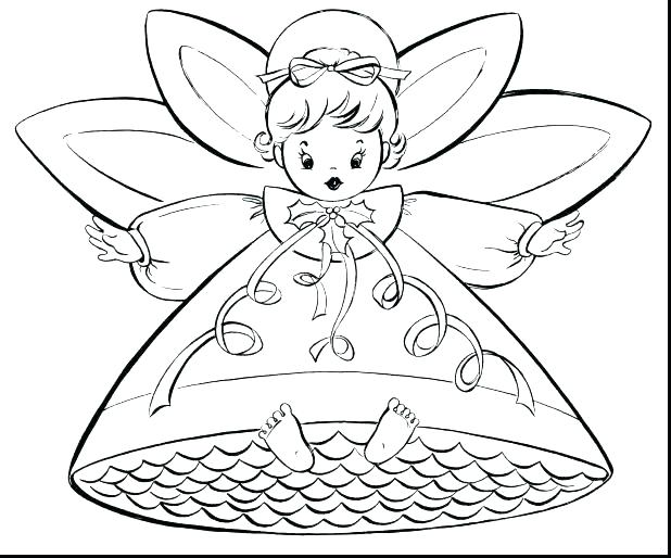 618x514 Angel Coloring Pages For Preschool Angel Coloring Pages Printable
