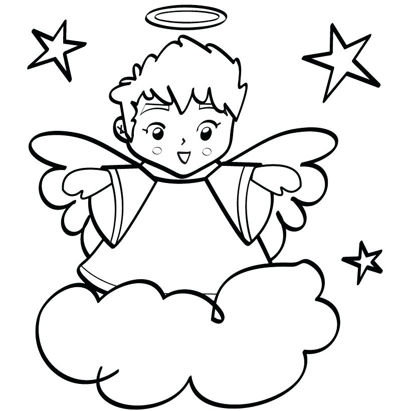820x820 Angels Coloring Pages Print Angel To Ideas Free 5331