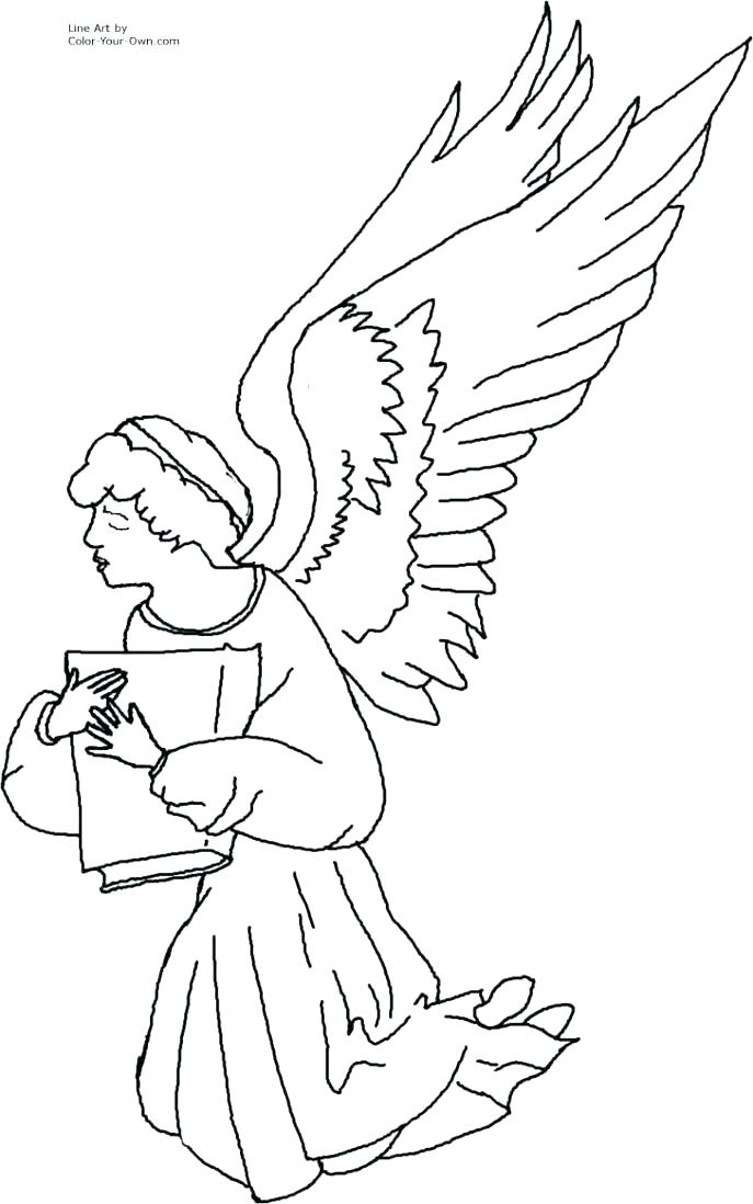 687x1098 Pictures Of Angels To Color Color Pages To Print Out Angels