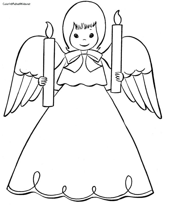 600x727 Angel Coloring Pages