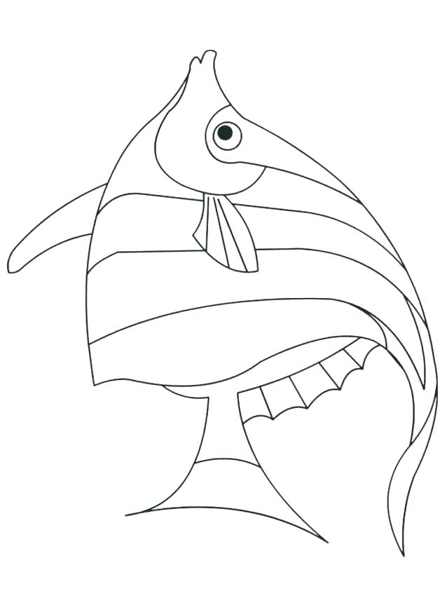 Angel Fish Coloring Page