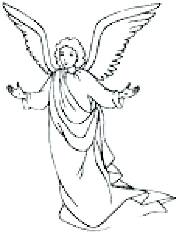 Angel Gabriel Coloring Page