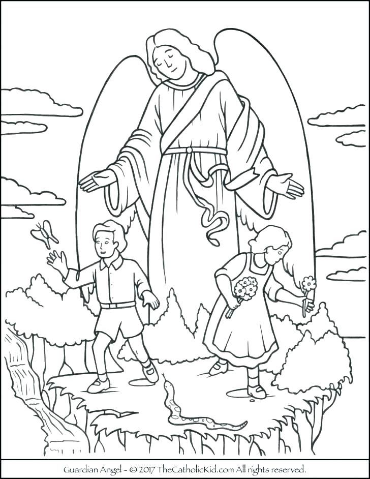 728x942 Angel Coloring Sheet