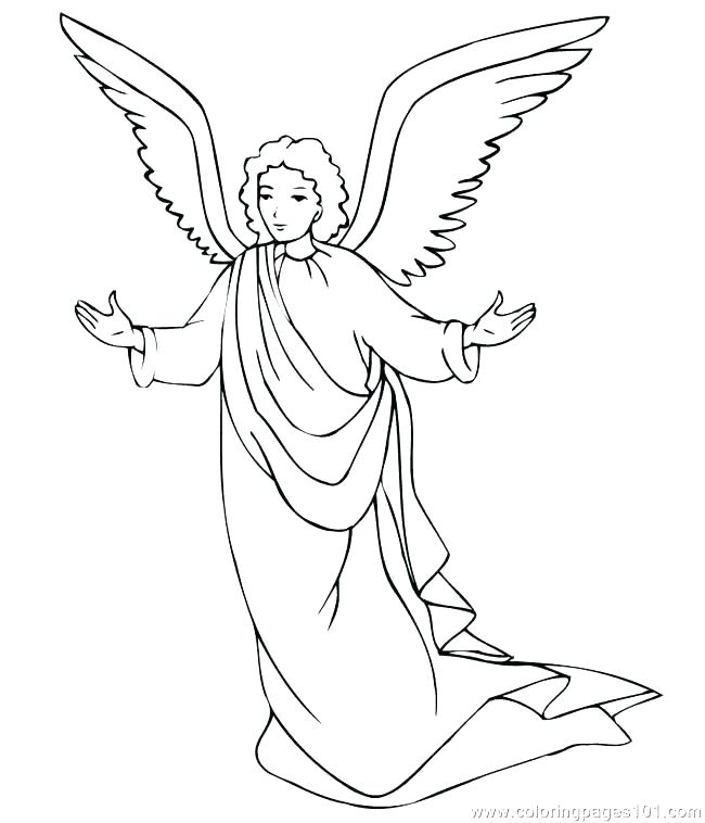 650x758 Angel Gabriel Coloring Page Angel Coloring Page And Coloring Page