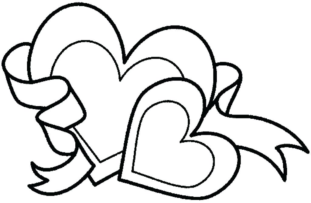 1024x670 Coloring Pages Of Hearts With Wings Angel Heart Tattoos