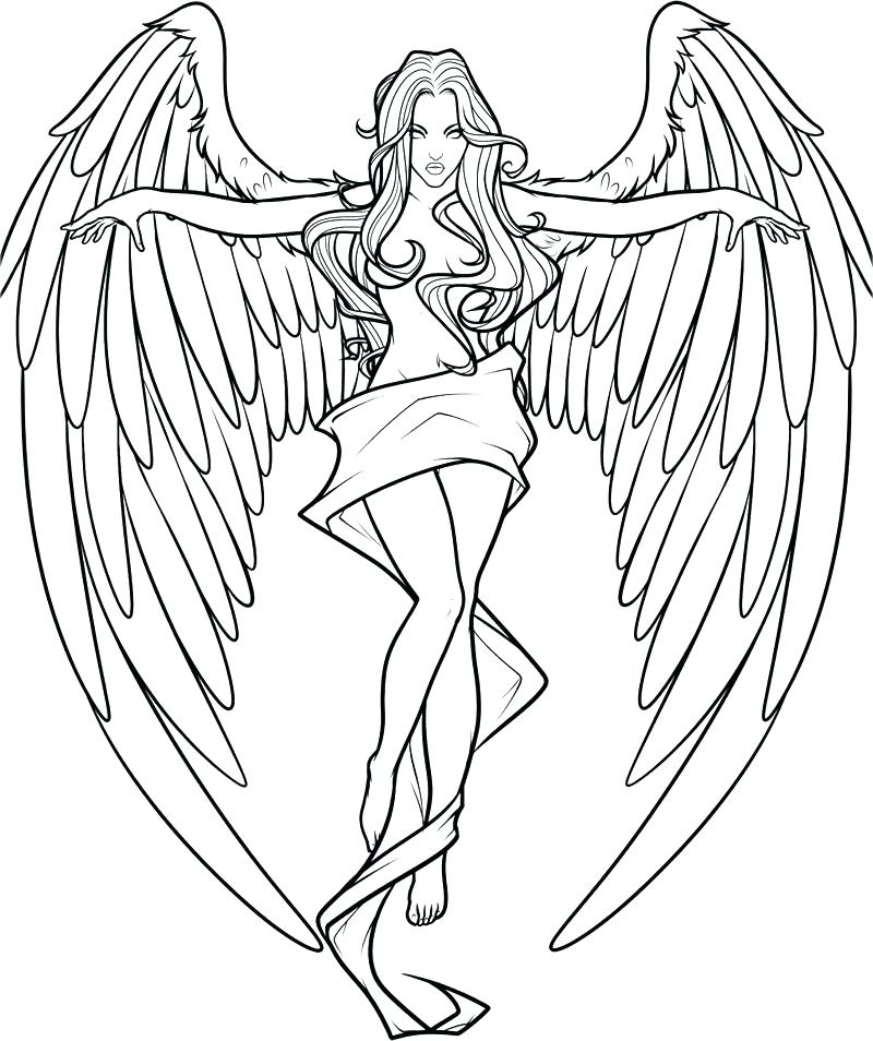 800x954 Free Angel Coloring Pages Angel Wings Coloring Pages Gallery Angel