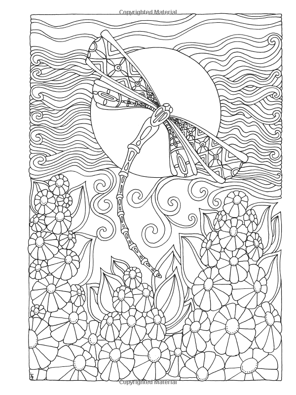 600x800 Creative Haven Entangled Dragonflies Coloring Book (Adult Coloring
