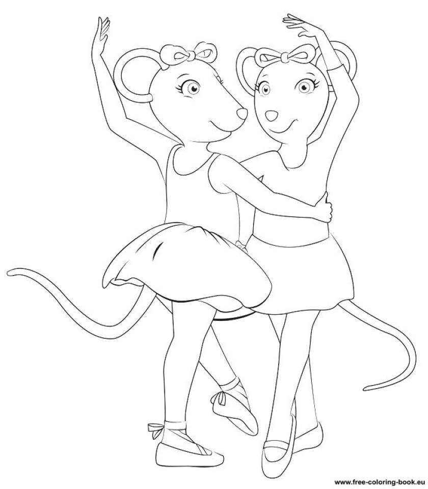 840x960 Angelina Ballerina Coloring Pages Free 16