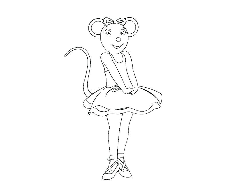 800x667 Coloring Angelina Ballerina Coloring Page Pages Printable
