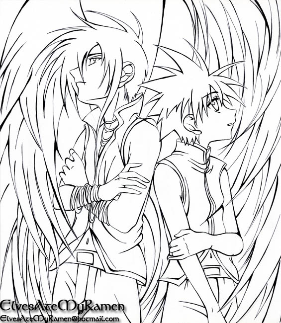 565x650 Anime Angel Coloring Pages