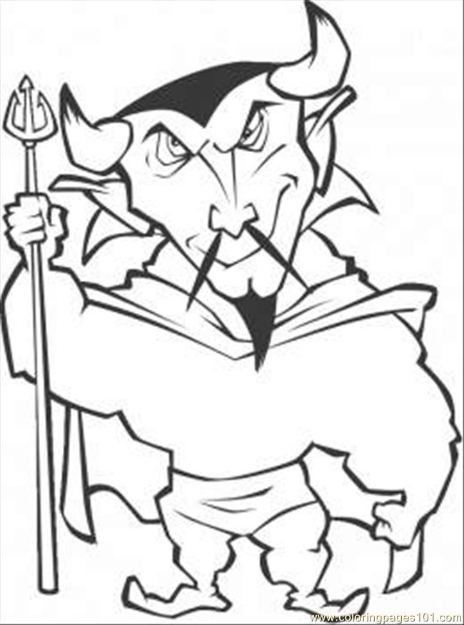 650x875 Chinese Demon Coloring Page