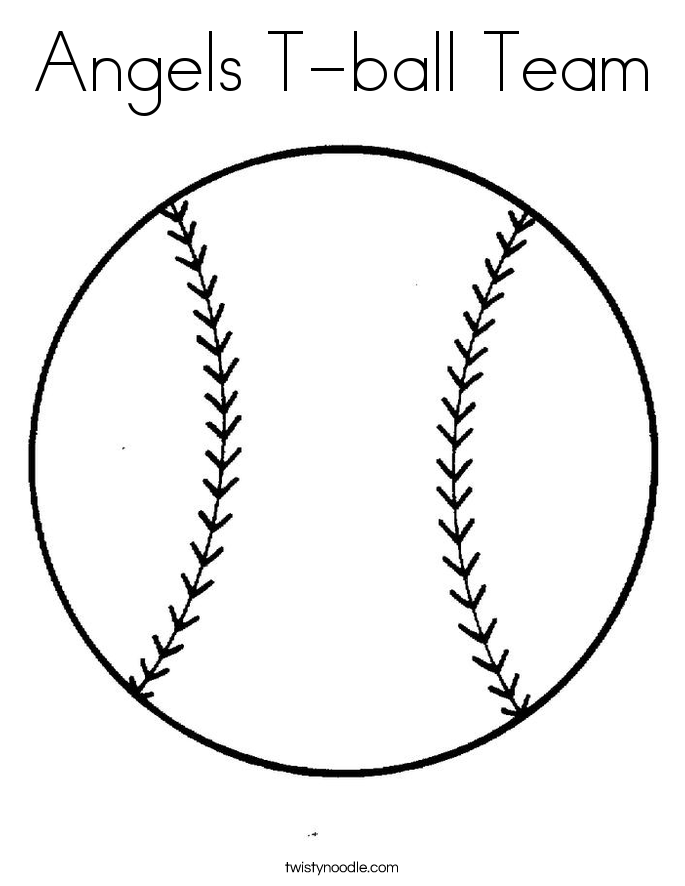 685x886 Angels T Ball Team Coloring Page