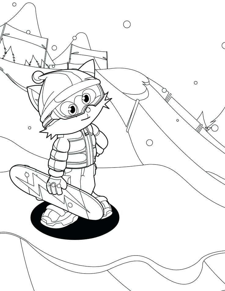 736x952 Skiing Coloring Pages Best Skiing Images On Skiing Kids Net