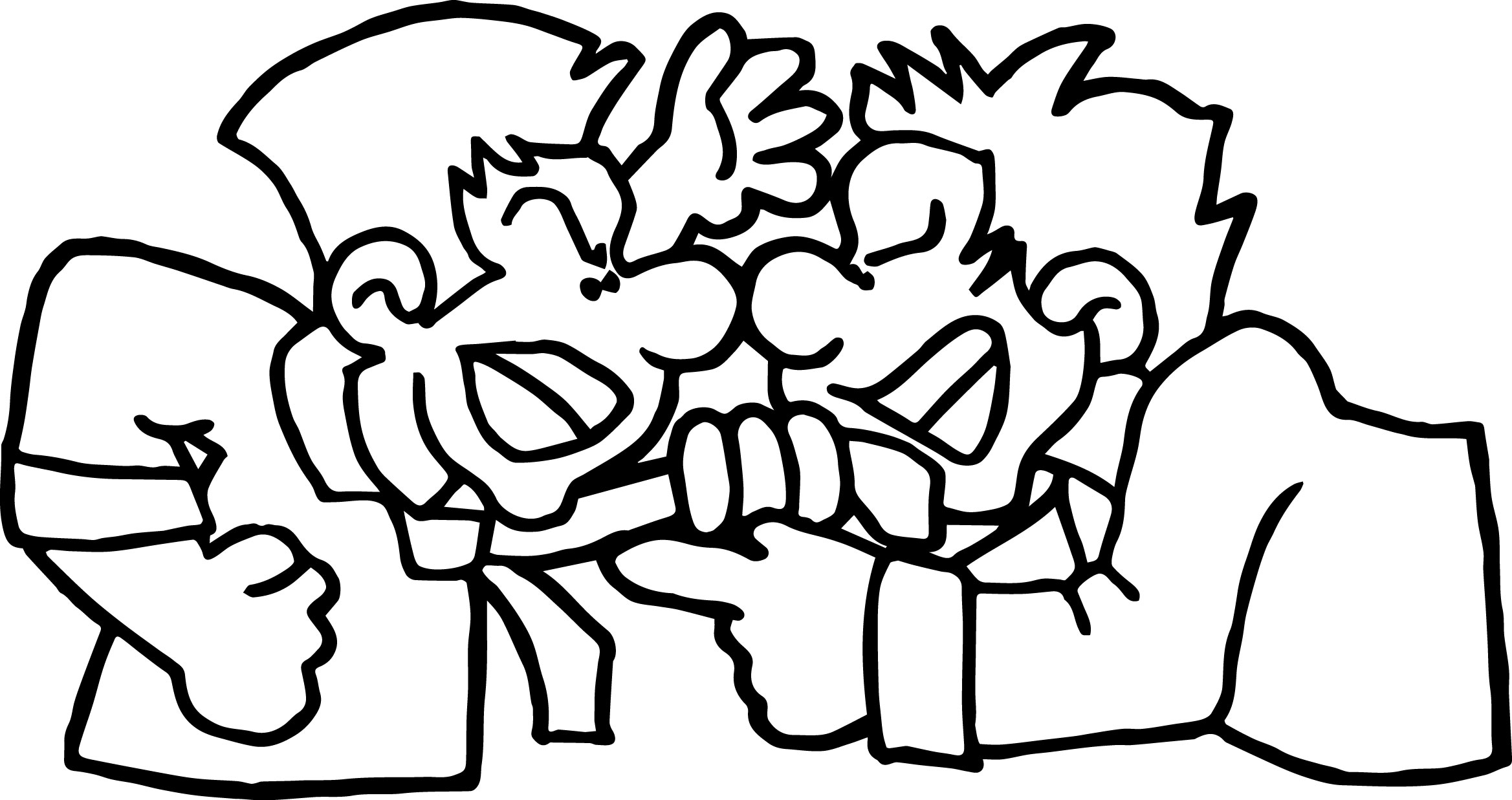 2337x1237 Student Conflict Angry Two People Coloring Page Wecoloringpage
