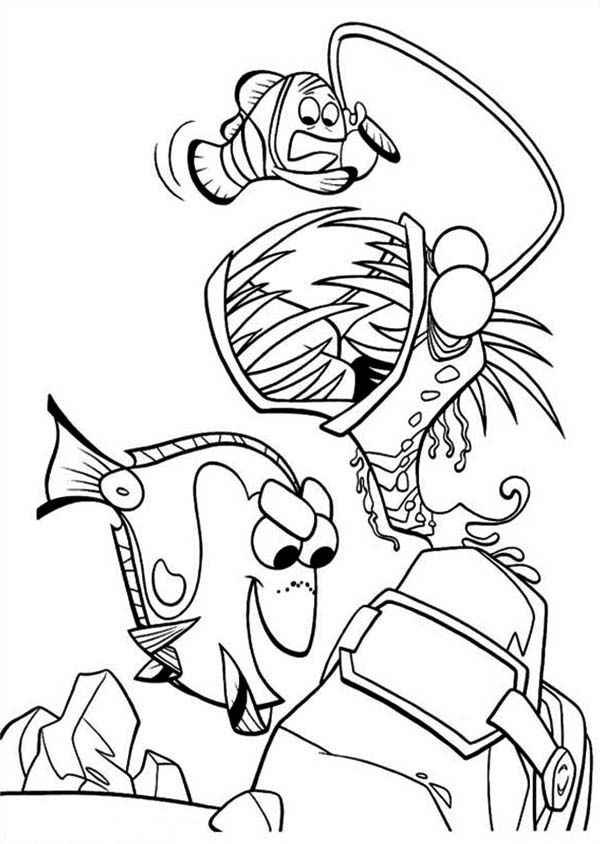 600x844 Finding Nemo, Dory And Marlin Face The Anglerfish In Finding