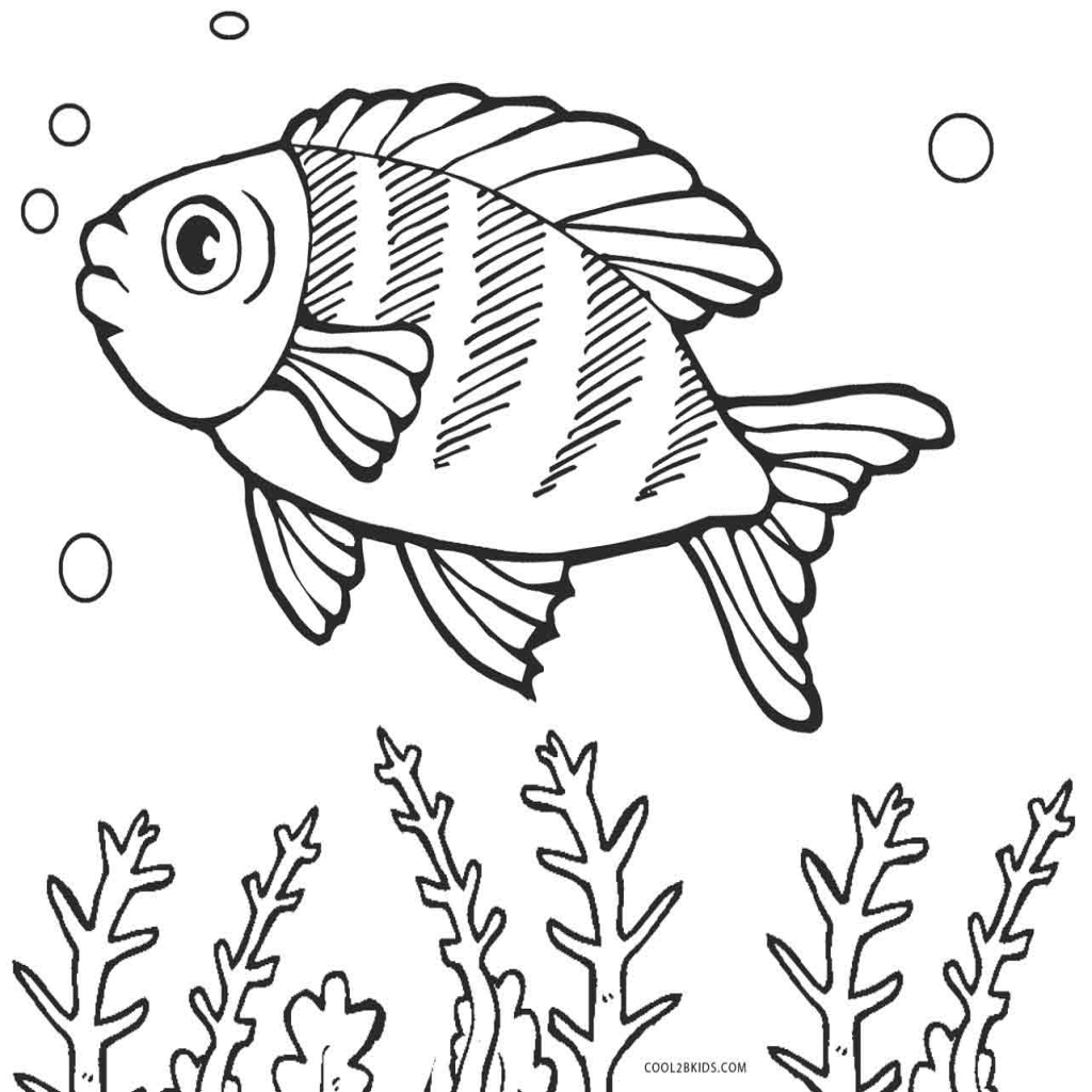 1024x1024 Free Printable Fish Coloring Pages For Kids Cool2bkids For Angler