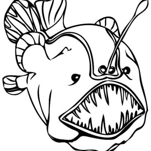 300x300 Kids Drawing Angler Fish Coloring Pages Best Place To Color