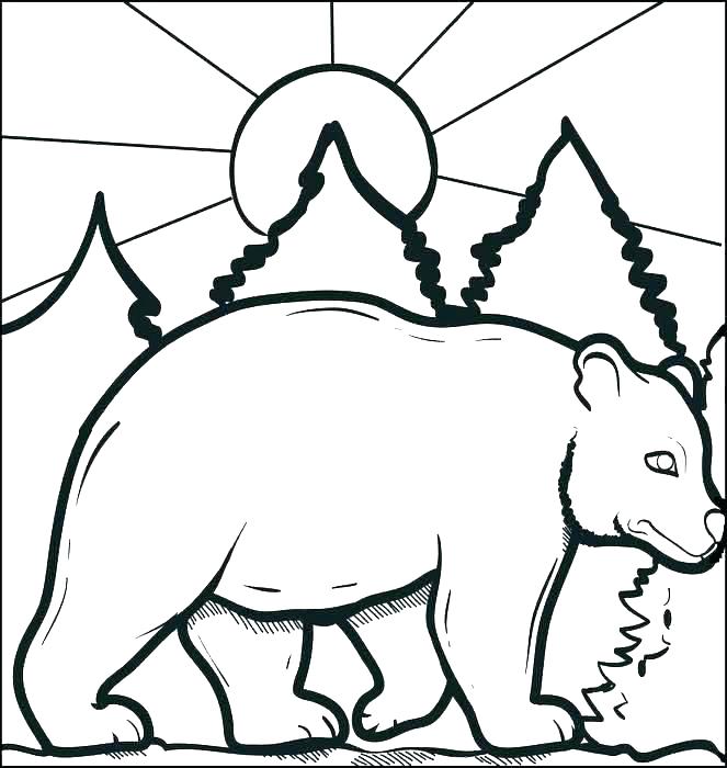 663x700 Black Bear Coloring Pages Coloring Pages Of Black Bears Big Bear