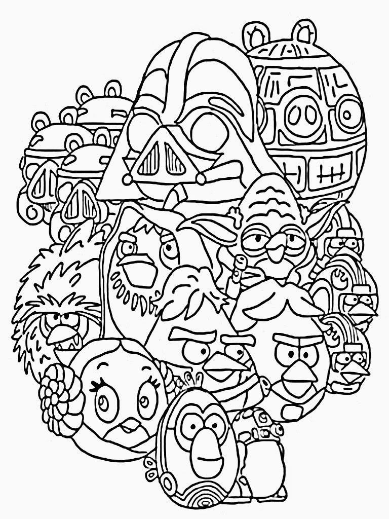 768x1024 Angry Birds Star Wars 2 Coloring Pages Printable Fresh
