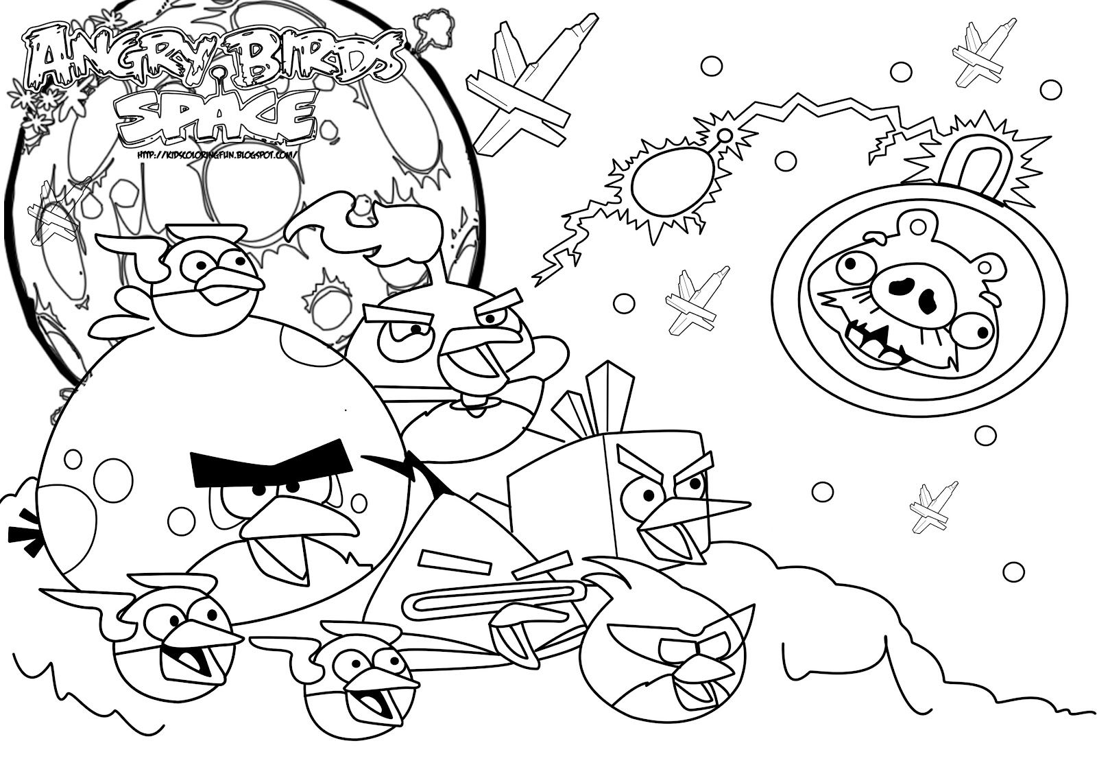 1600x1131 Angry Birds Christmas Coloring Pages