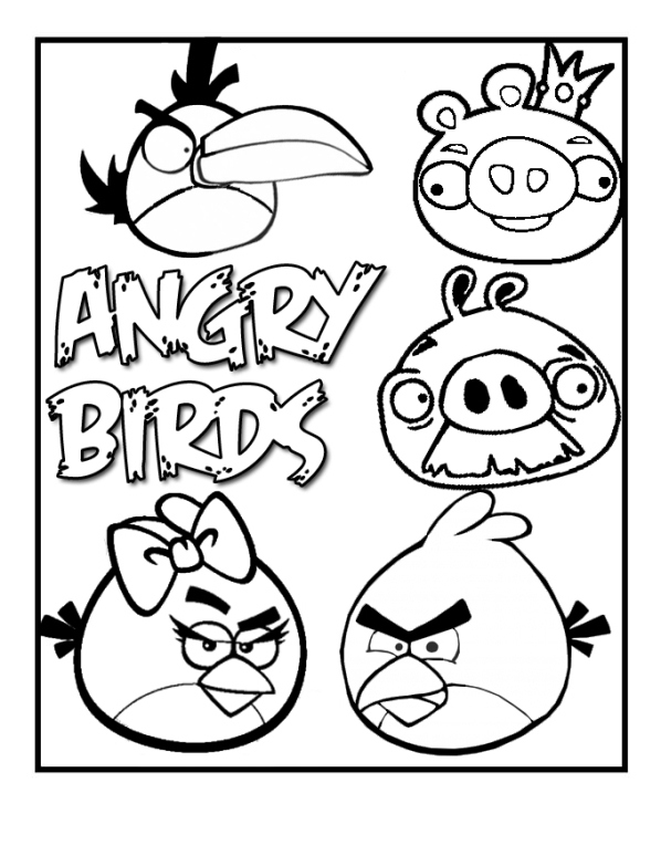 598x774 Kids N 42 Coloring Pages Of Angry Birds