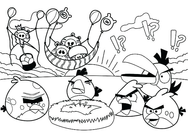 600x424 Angry Birds Coloring Pages Angry Bird Space Coloring Pages Angry