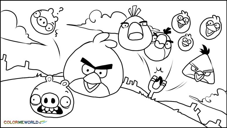 775x438 Angry Birds Coloring Pages Kids Printable Coloring Page