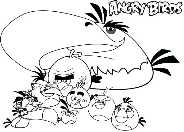 600x431 Angry Birds Coloring Pages Angry Birds Star Wars Coloring Pages