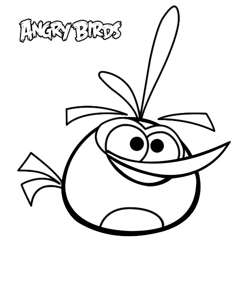 501x575 Angry Birds Coloring Pages Pajaro Rojo