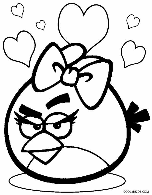 621x794 Fancy Plush Design Angry Bird Coloring Pages Printable To Print