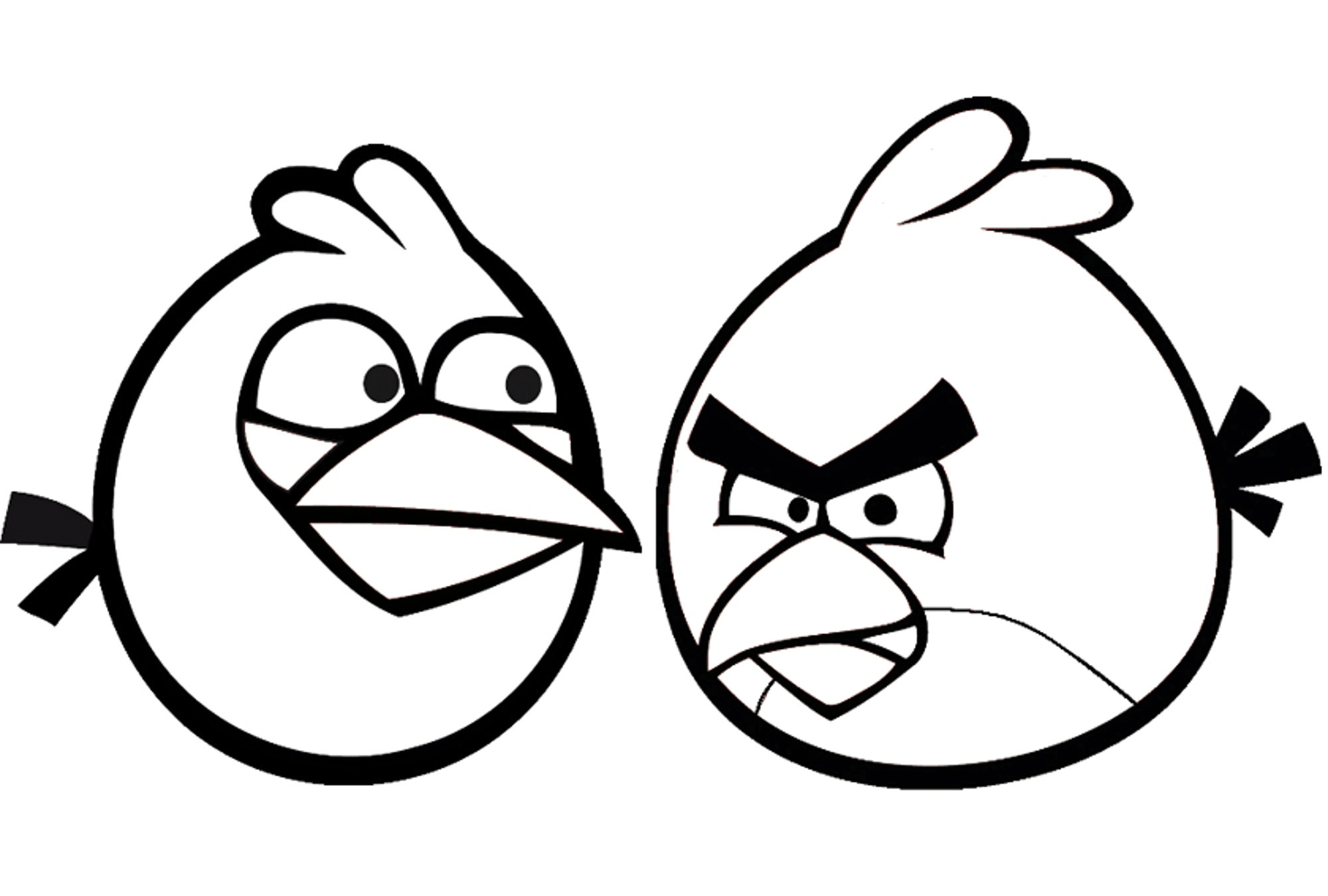 2000x1350 Angry Birds Coloring Pages For Kids Printable