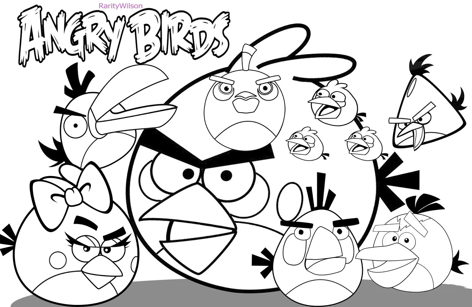 1600x1040 Free Download Angry Birds Coloring Pages Coloring Pages