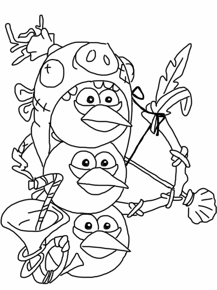 736x981 Blue Angry Birds Coloring Pages Coloring Page For Kids Kids Coloring
