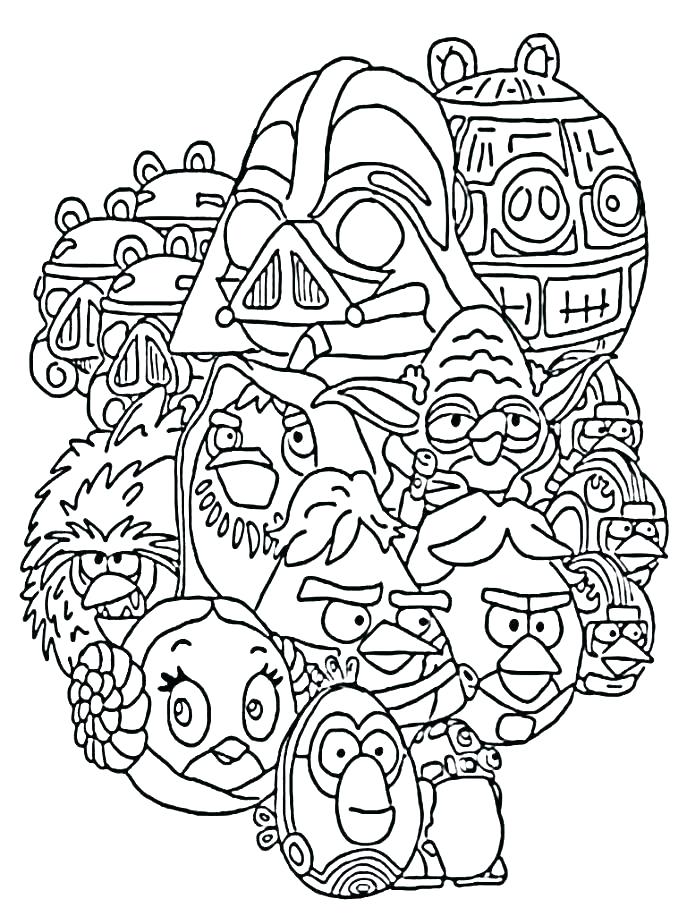 687x916 Angry Birds Go Coloring Pages Printable