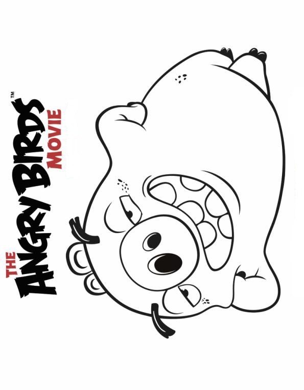 595x763 Kids N 6 Coloring Pages Of Angry Birds Movie