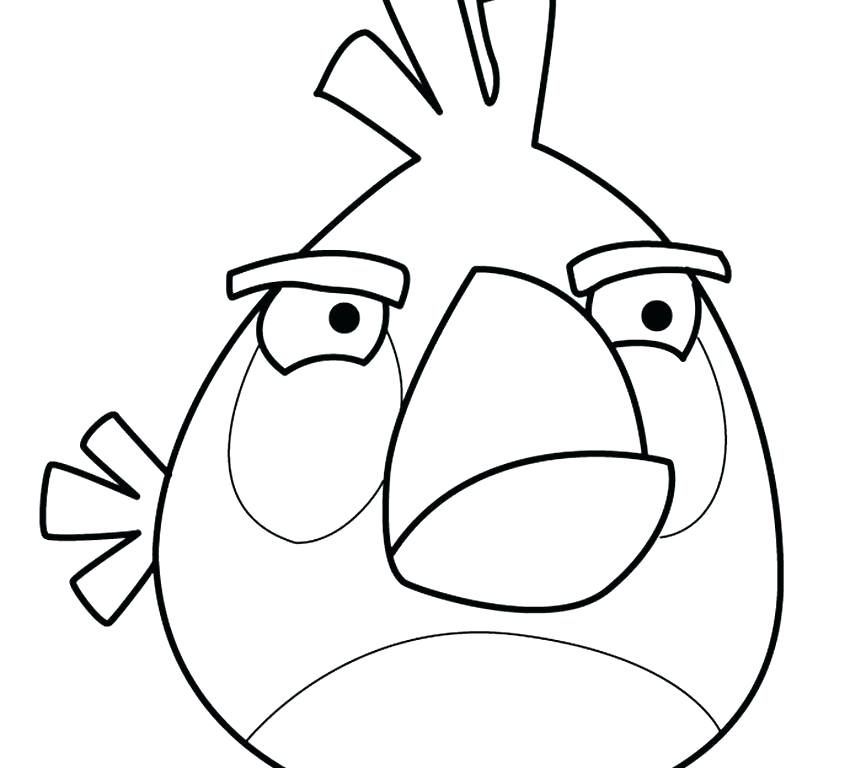 850x768 Yellow Angry Bird Coloring Page 6 Angry Birds Movie Coloring Pages