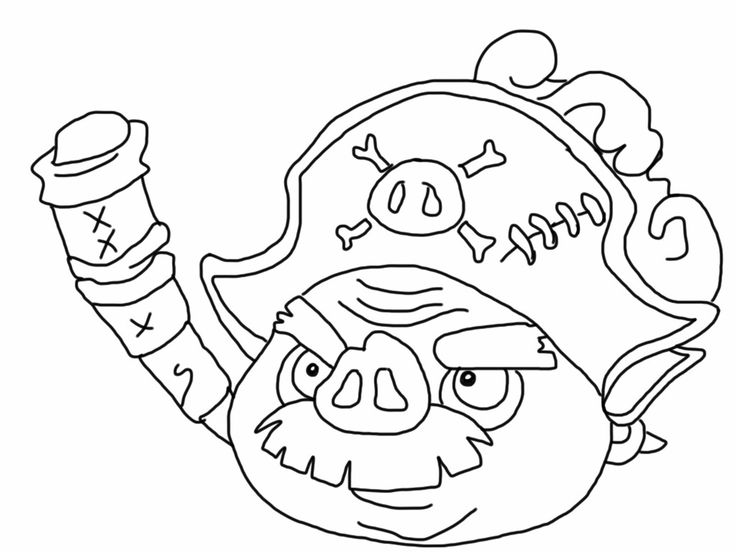 736x552 Angry Birds Epic Pig Coloring Page