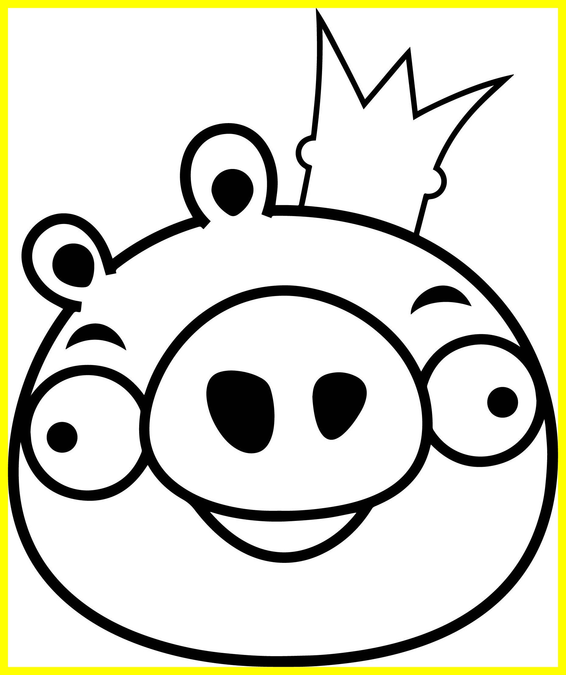 1863x2221 Stunning Angry Bird King Pig Coloring Page Wecoloringpage Picture