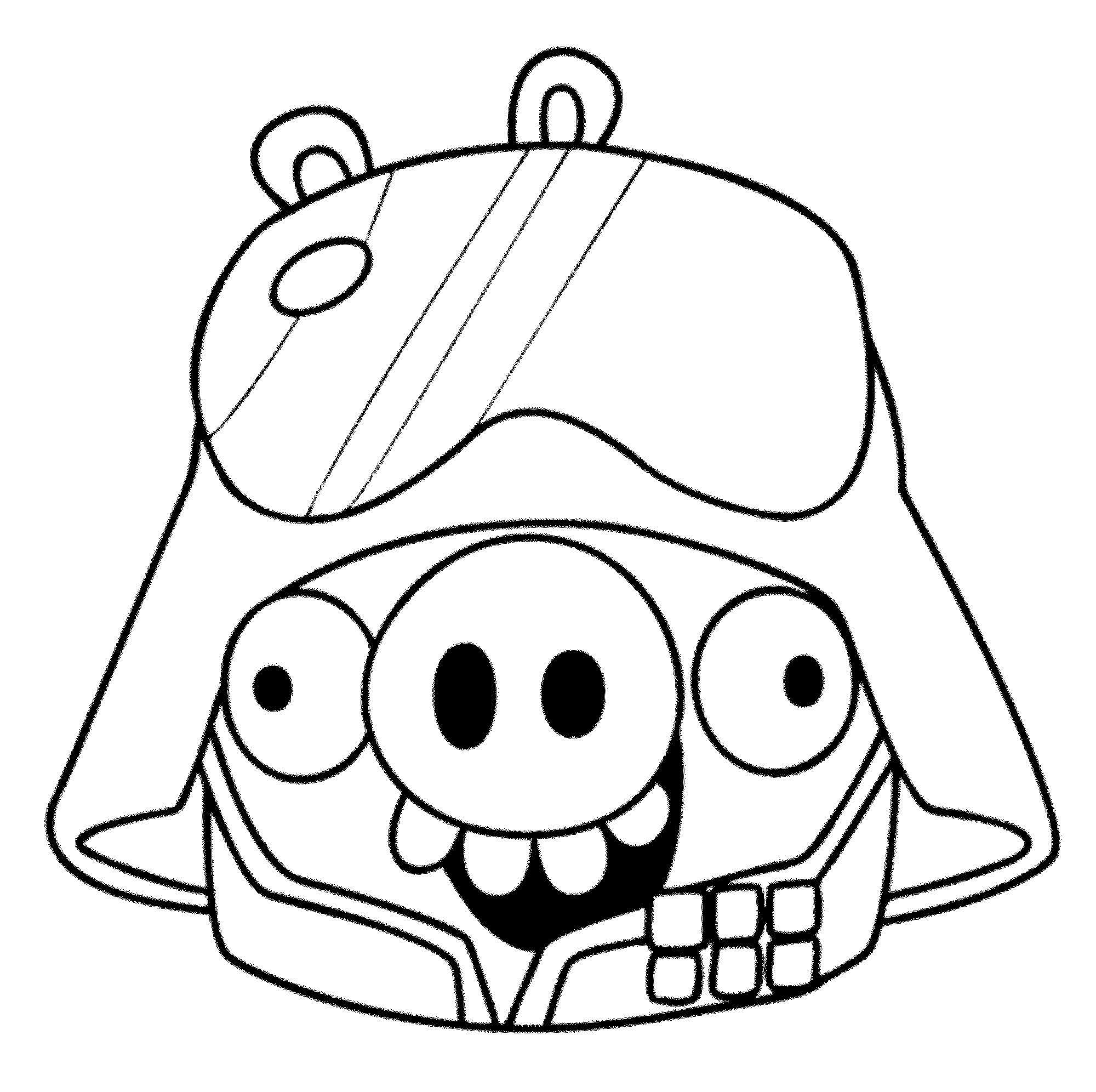 2000x1992 Angry Birds Helmet Pig Coloring Pages Coloring Sheets