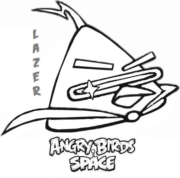605x596 Angry Birds Space Coloring Pages To Print