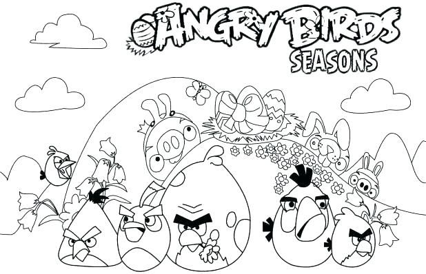 618x398 Angry Birds Coloring Page Angry Birds Coloring Pages Angry Birds