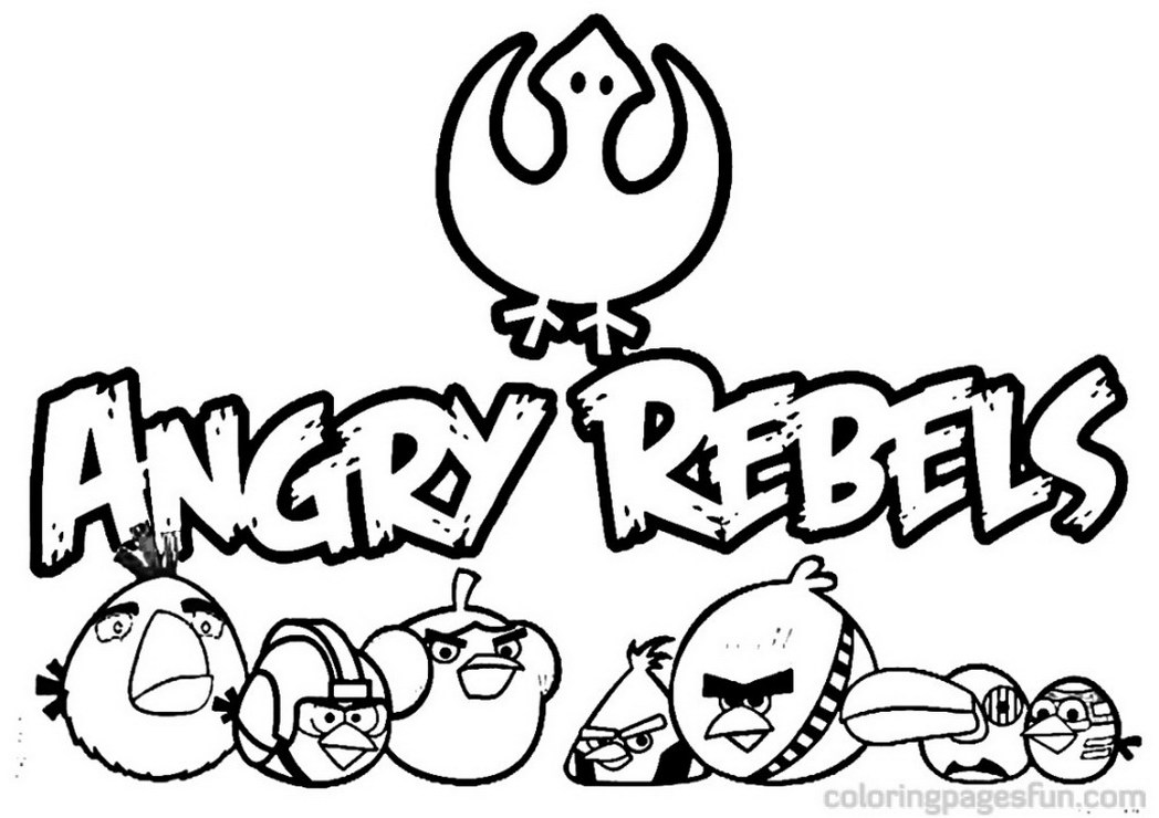 1048x740 Angry Birds Star Wars Coloring Pages Free Printable 577331