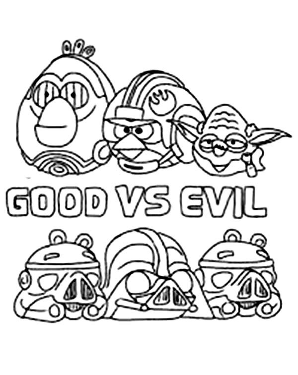 600x756 Angry Birds Star Wars The Good Vs The Evil Coloring Pages Batch