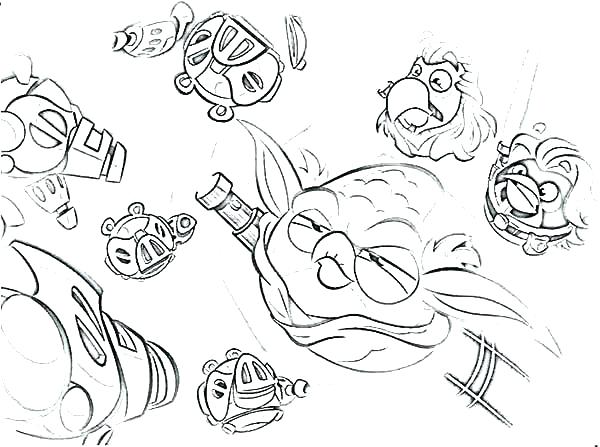600x447 Angry Bird Color Ing S Ing S Angry Birds Star Wars Coloring Pages