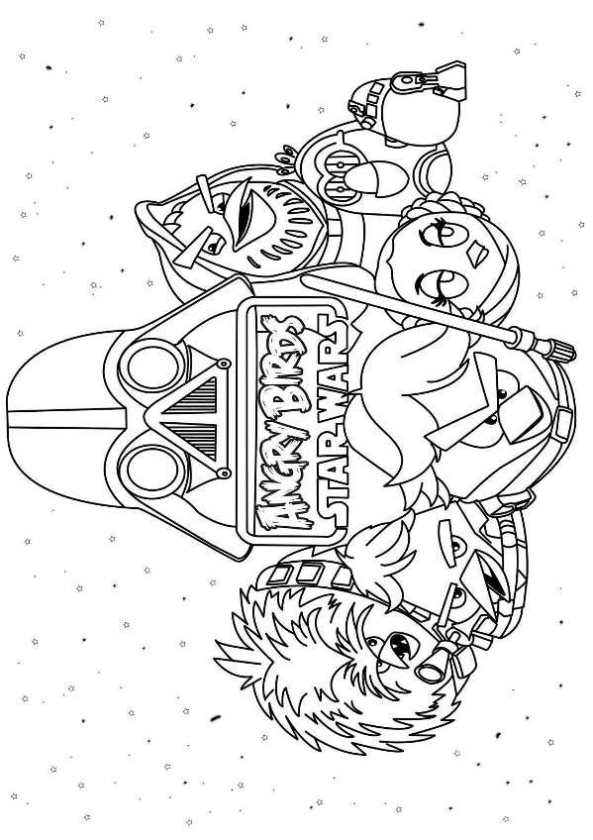 593x840 Kids N 7 Coloring Pages Of Angry Birds Star Wars