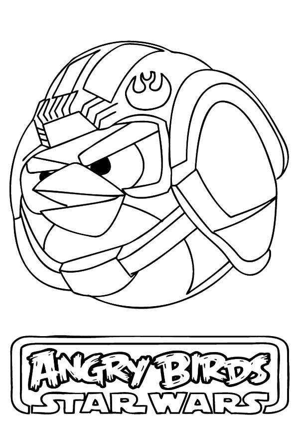 600x849 Luke Skywalker Angry Bird Star Wars Coloring Pages Bulk Color