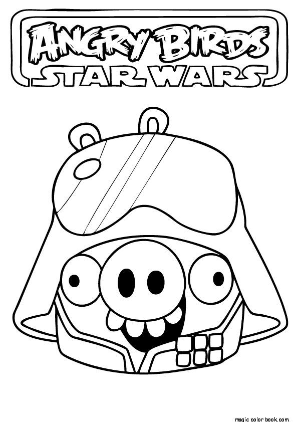 595x842 Printable Angry Birds Star Wars Coloring Pages