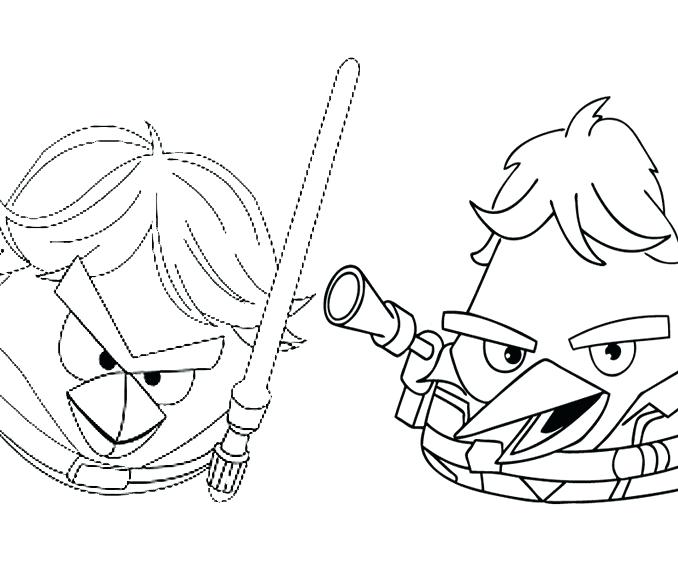 678x567 Star Wars Angry Birds Coloring Pages S S S Angry Birds Star Wars 2
